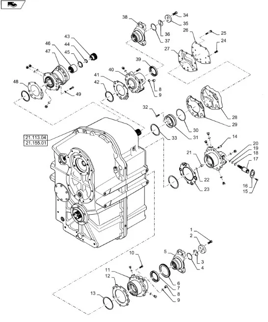 362564A1 - Фланец вала входного КПП TJT9./St.